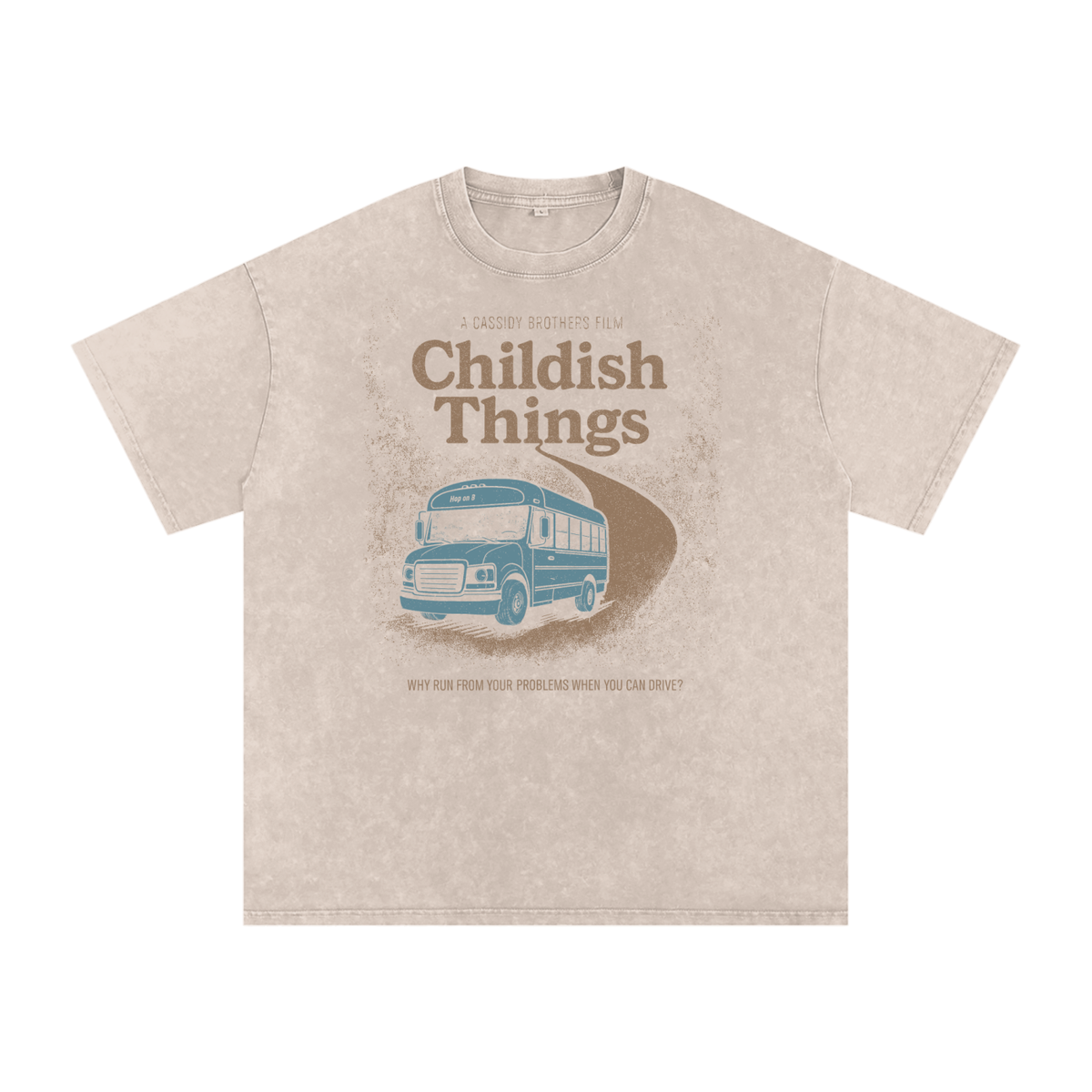 "Childish Things" Beige Vintage T-Shirt