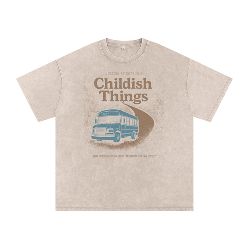 "Childish Things" Beige Vintage T-Shirt